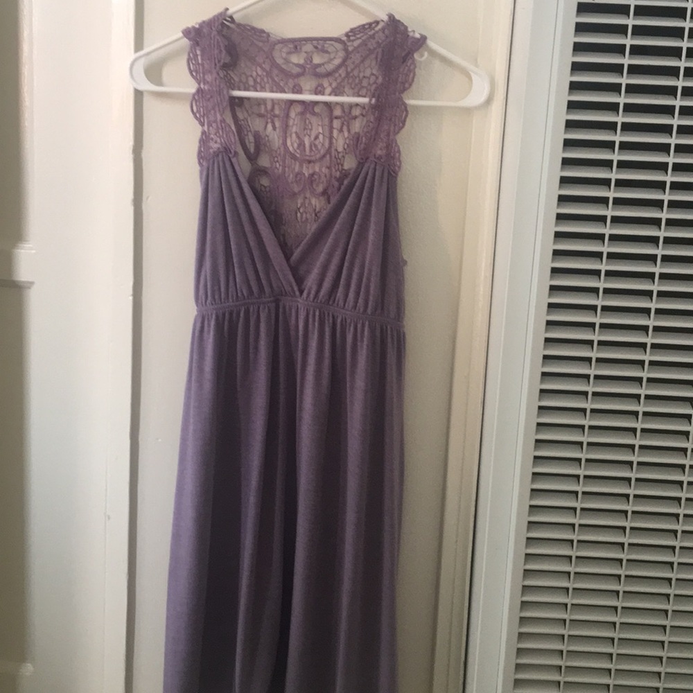 Purple tank dress